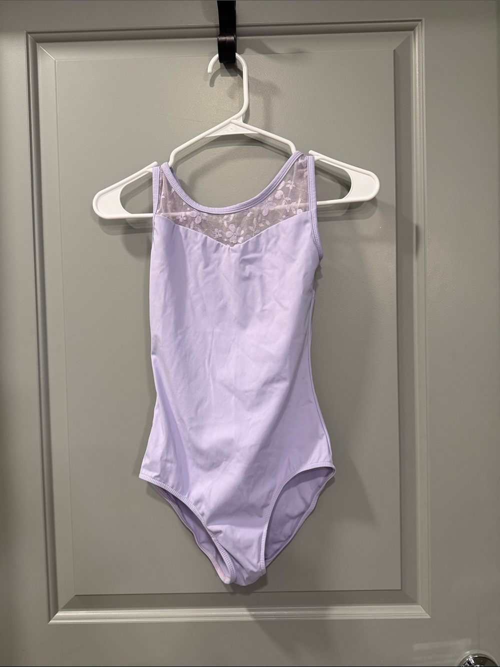 Lavender Lace Yoke Women's Bodysuit